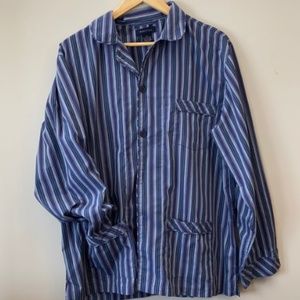 Mantles Navy Striped PJs,  L. *P1082